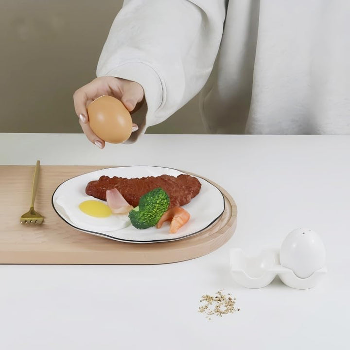 2PCS Salz und Pfefferstreuer Lustig,Keramik Salzstreuer Nachfüllbarer salz und pfeffermühle Küchenzu