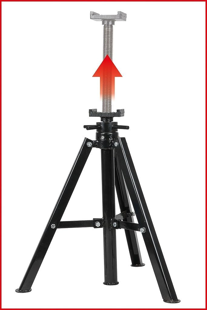 KS Tools 160.0441 Stahl-Spindel-Unterstellbock, 12t, 456-710mm