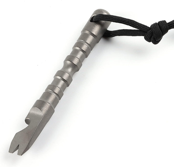 Hamans EDC Stemmeisen aus Titanlegierung, mit Flaschenöffner, Schraubendreher-Funktion, Multifunktio