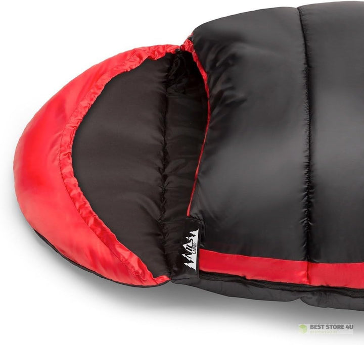 NILS Camp NC2012 Sleeping Bag Black and red