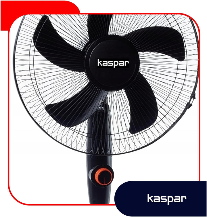 Kaspar Ventilator Standventilator mit 3 Windgeschwindigkeiten Oszillationsfunktion Schwenkfunktion 4