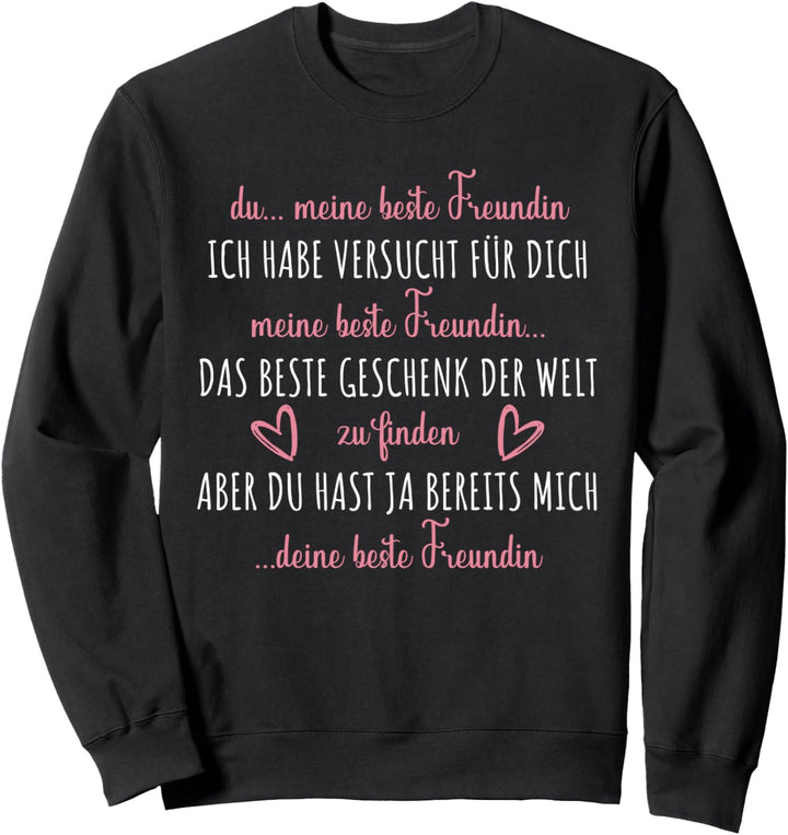 Partneroutfit für 2 Beste Freundin Mädchen | Lustig Geschenk Sweatshirt