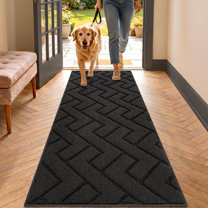 Biscpro Innen Fussmatte 50 x 120 cm, Schmutzfangmatte rutschfest Fussmatte Innen Waschbar Eingangste