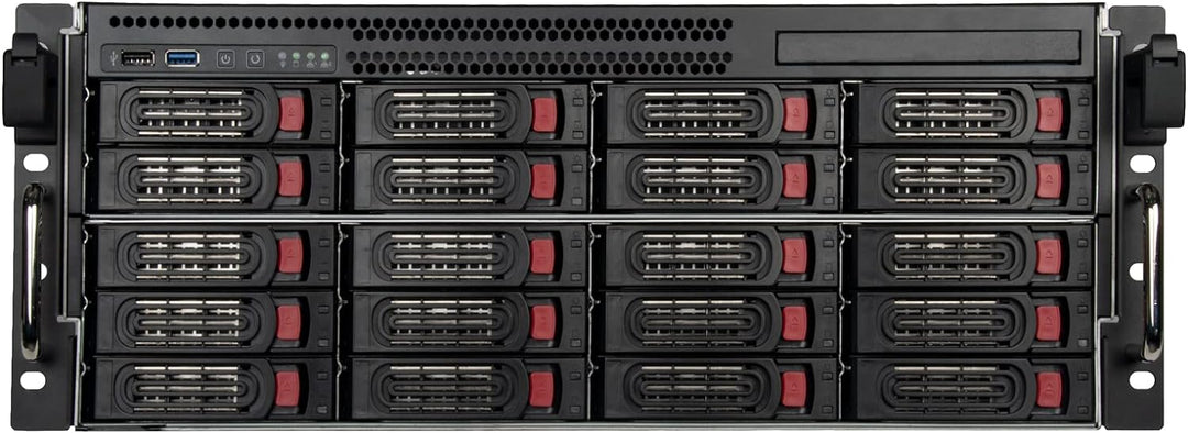 SilverStone Technology RM43-320-RS, 4HE-Rackmount-Speicherservergehäuse mit 20 Schächten für 2,5-Zol