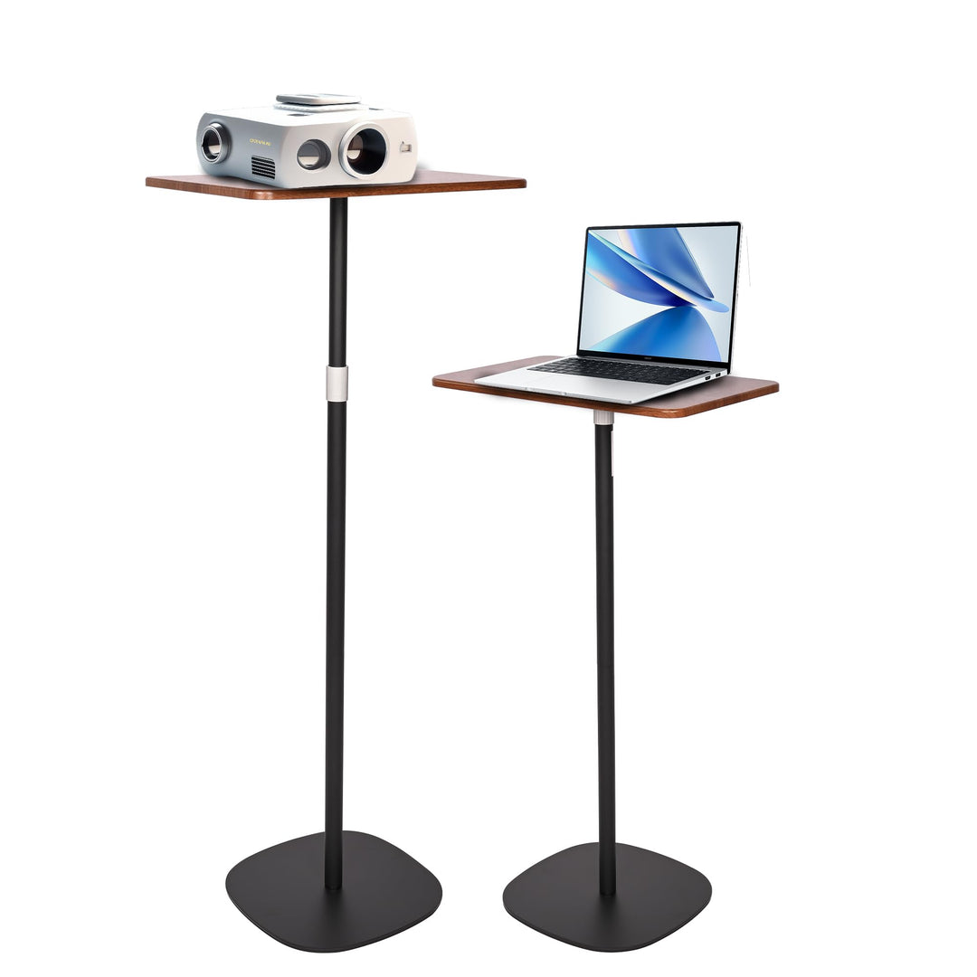 Stehpult Höhenverstellbar Schreibtisch Mobiler Stehtisch mit 46–120cm Laptop Ständer, Beweglicher Co