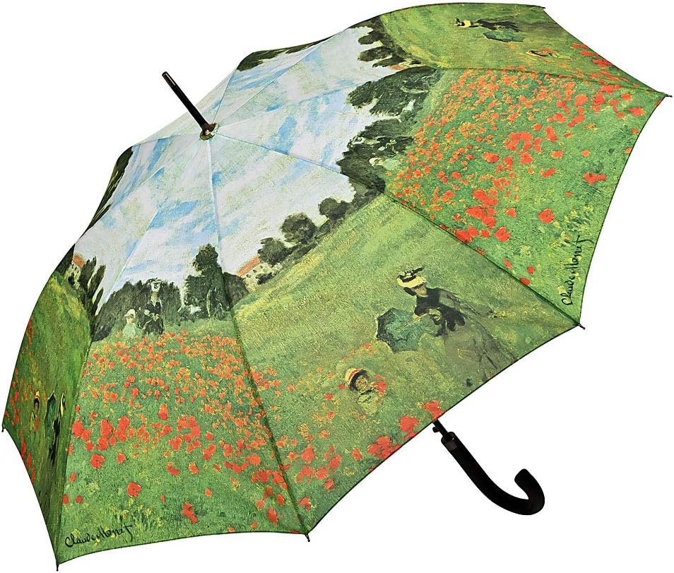 VON LILIENFELD Regenschirm Claude Monet: Mohnblumenfeld Auf-Automatik Kunst Stockschirm