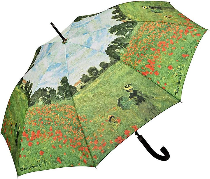 VON LILIENFELD Regenschirm Claude Monet: Mohnblumenfeld Auf-Automatik Kunst Stockschirm