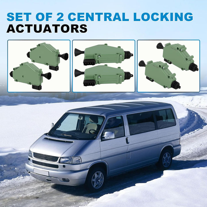 2 PCS Zentralverriegelung Türschloss Stellmotor 4-Polig passend für VW Transporter T4 Transporter MK