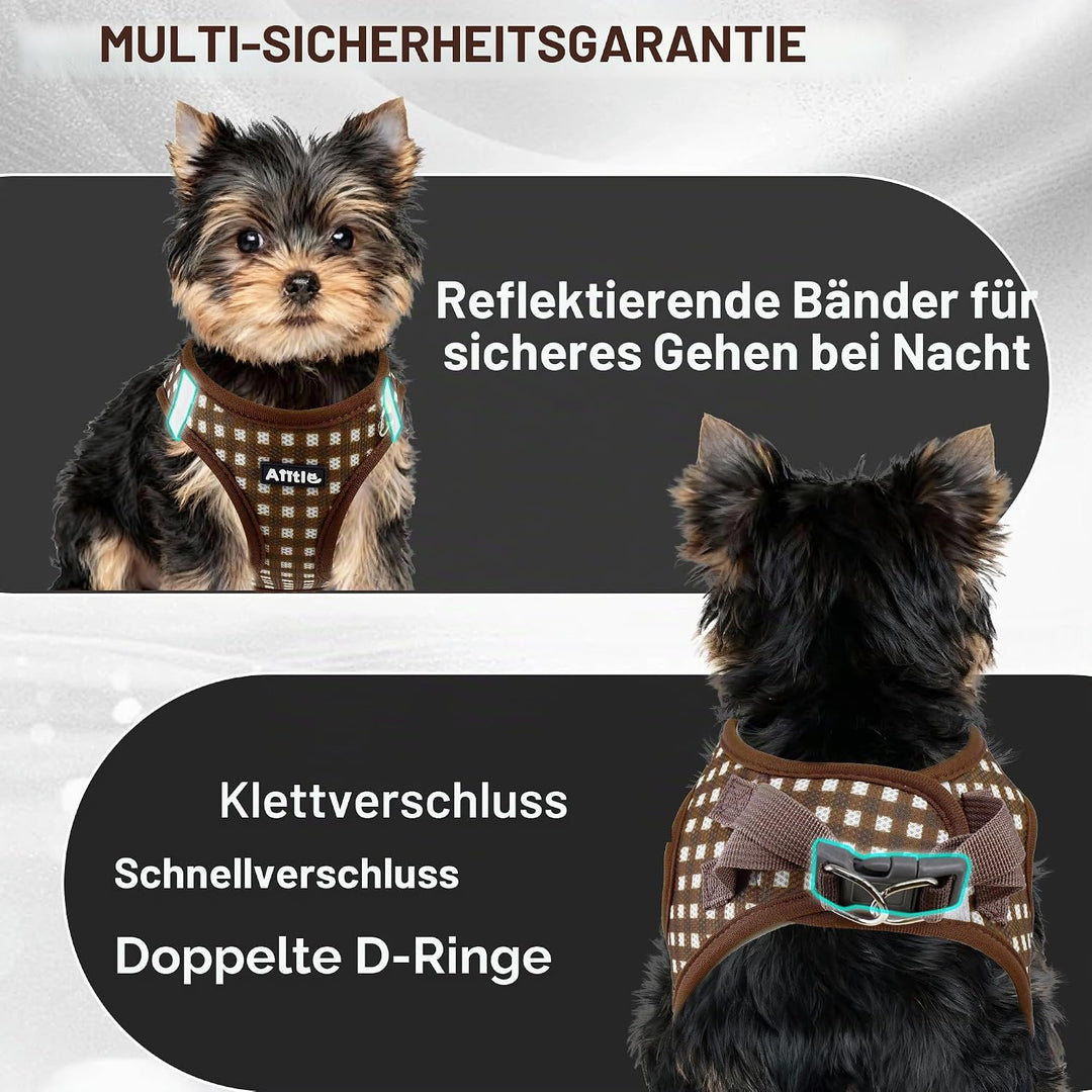 AIITLE Easy Walk Hundeweste, Geschirr und Leine, Set, Haustierbedarf, kein Ziehen, atmungsaktives Ne