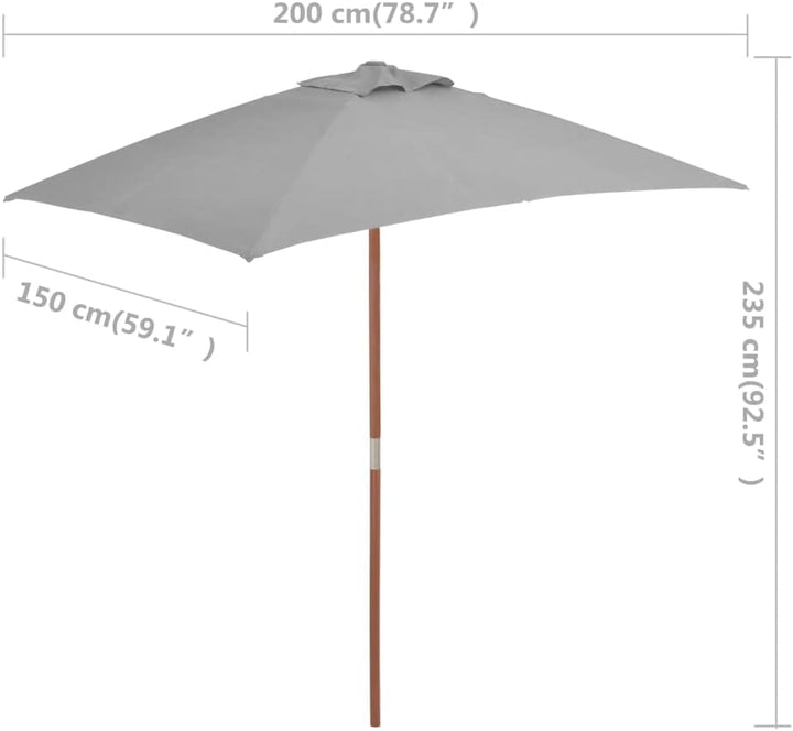 vidaXL Sonnenschirm Sonnenschirme Sonnen Schirm Anthrazit, Anthrazit