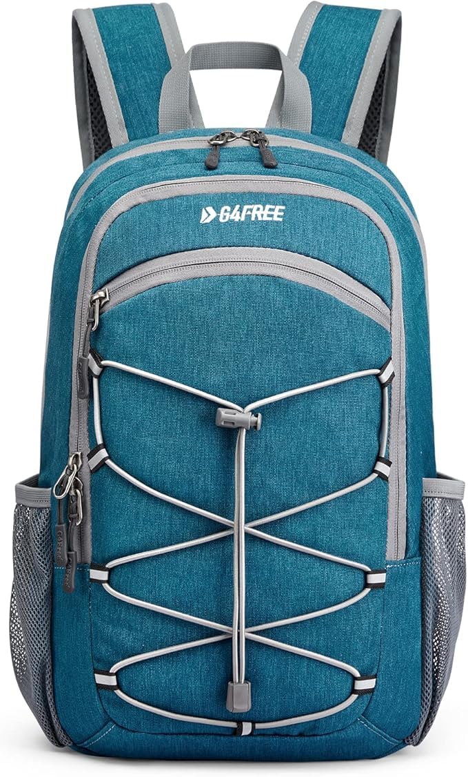 G4Free Kleiner Rucksack 12L/20L Unisex Tagesrucksack Leichter Blau (Pfau) 20L, Blau (Pfau) 20L