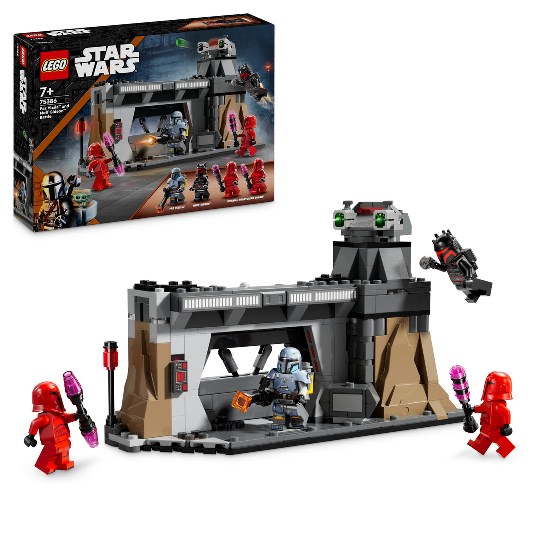 LEGO Star Wars: The Mandalorian Duell zwischen Paz Vizsla and Moff Gideon, Bauspielzeug zum Sammeln