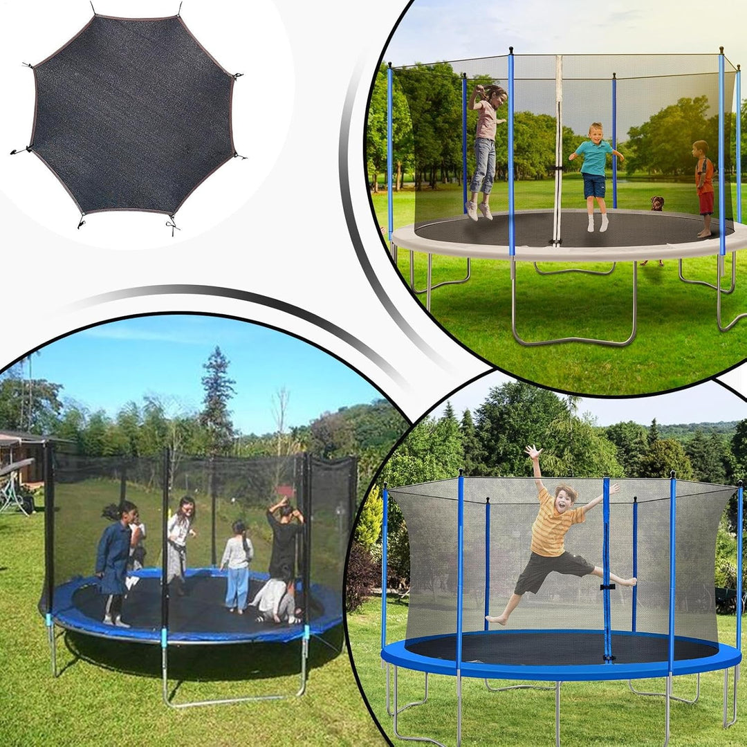 Trampolin Sonnenschutz Abdeckung, Ø 143 243 305 366 427 cm Trampolin Sonnenschutznetz, Trampoliin Üb
