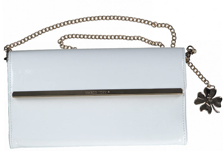 MARCO TOZZI Damen 2-2-81008-28 Handtasche, Einheitsgrösse White Patent, White Patent