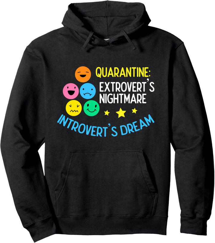 Extrovertiert Alptraum Introvertiert Träume Charakter Pullover Hoodie