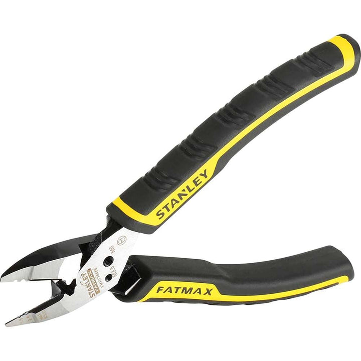 Stanley FatMax 5-in-1 Multifunktionszange (präzises Schneiden mit Crimpzangen-, Abisolierzangen-, Bo