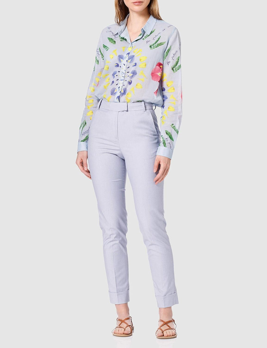 ESPRIT Damen Hose, 440/Light Blue