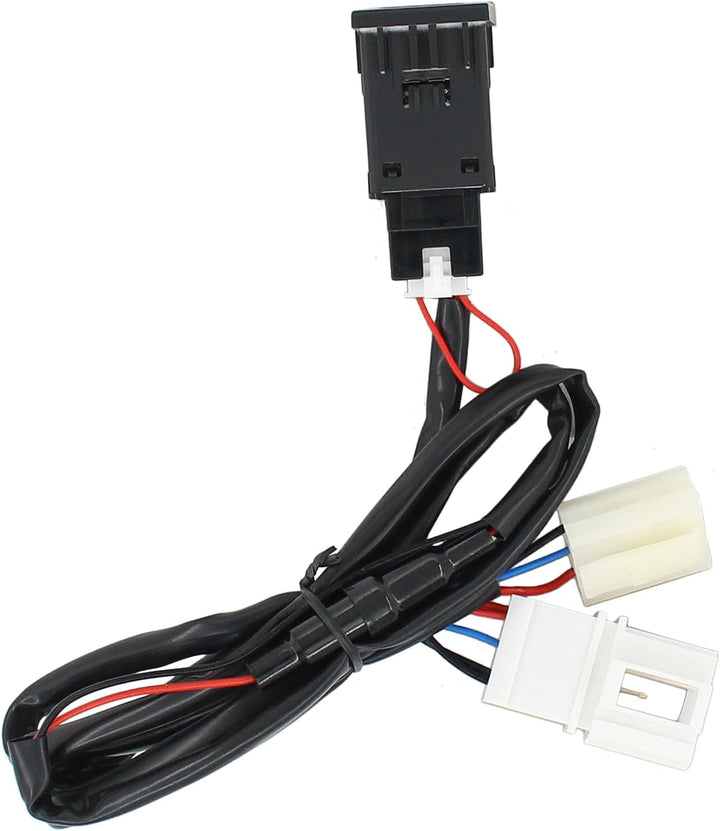 USB Ladegerät Buchse mit Kabelbaum Armaturenbrett Steckdose USB Ladesteckdose Einbaubuchse Schnellla