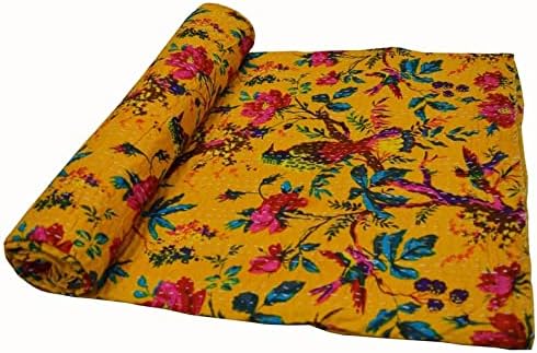 Schöne indische handgemachte Kantha Quilt Baumwolle Tagesdecke werfen Kantha Quilt, Bettwäsche werfe