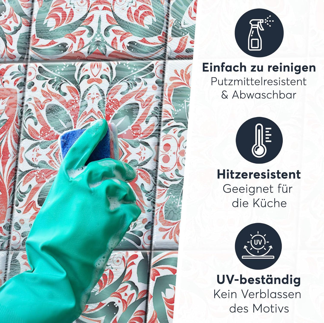 CREATISTO Mosaik-Fliesen Fliesensticker Fliesenfolie - Stylische Sticker Aufkleber für Fliesen I Sti