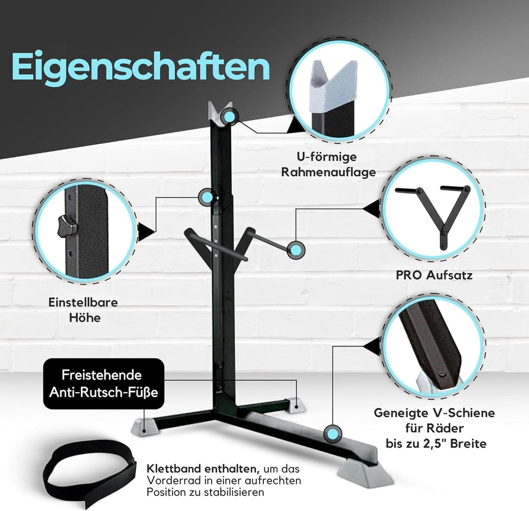 Bike Nook Pro Stand & Vertical Storage Rack - 4 Pack - Der Original Vertikale Fahrradbodenständer fü