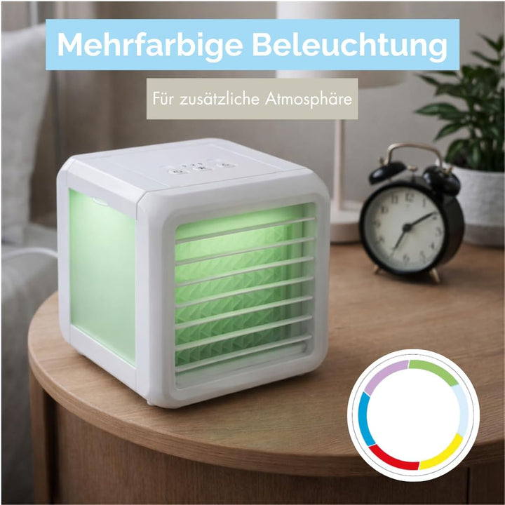Mini Air Cooler - Mobile Klimaanlage ohne Abluftschlauch Ventilator mit Wasserkühlung - Luftbefeucht