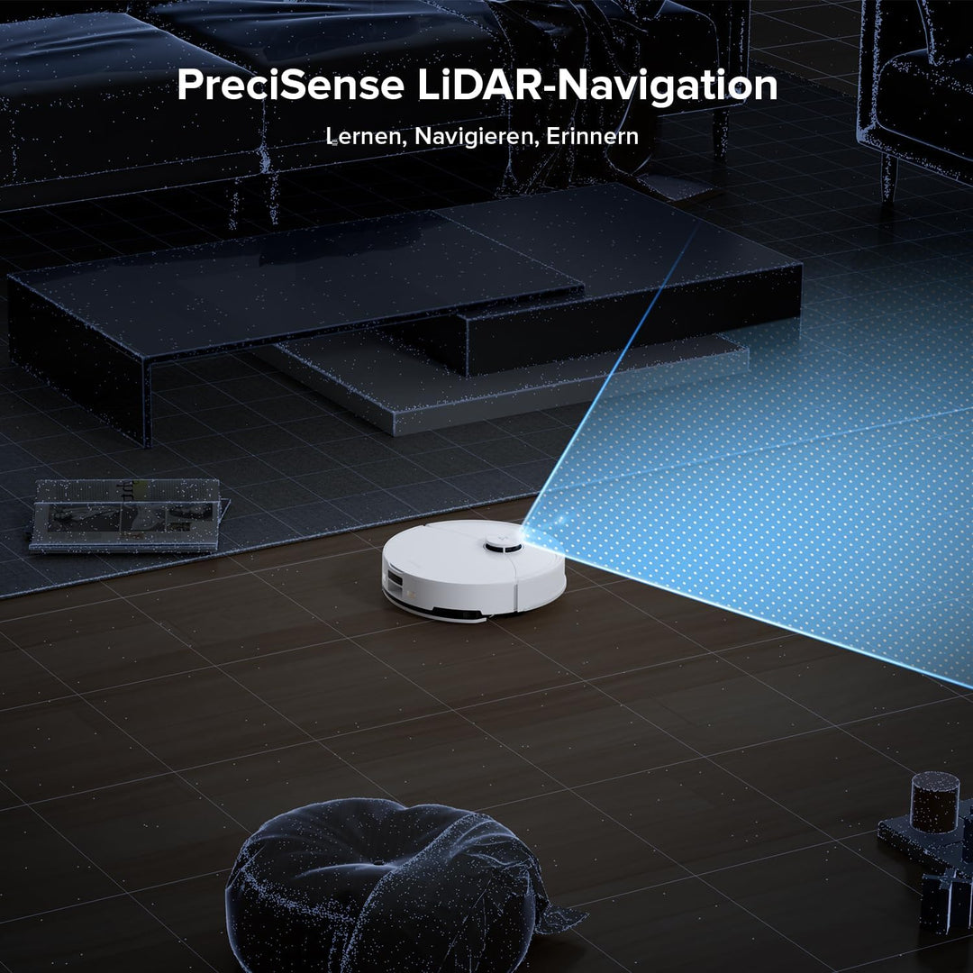 roborock Q10 S5-Set Saugroboter mit Wischfunktion, 10.000 Pa HyperForce Saugkraft, Dual Anti-Tangle