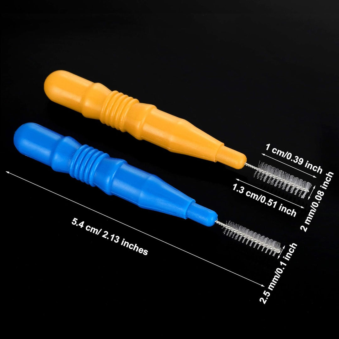100 Stück Interdentalbürste Zahnstocher Dental Zahnseide Kopf Mundhygiene Interdentalbürste Zahnseid