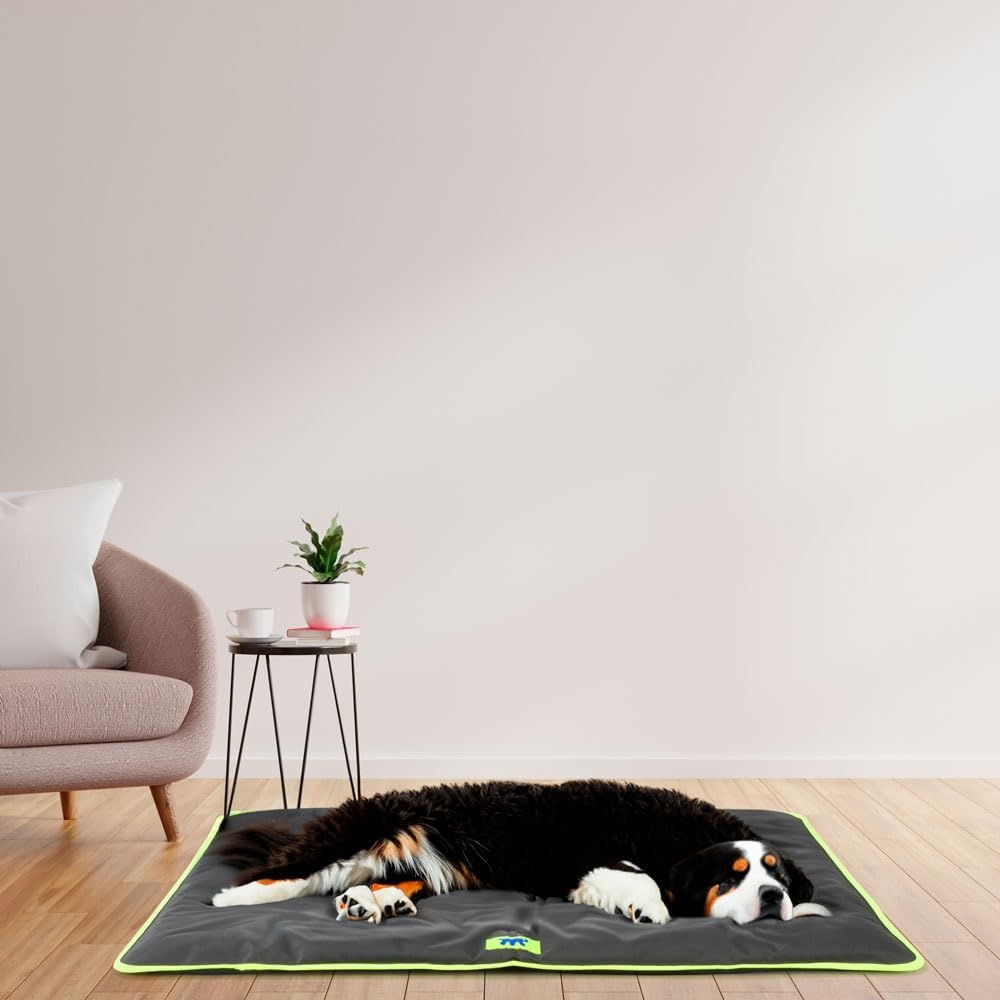 FERPLAST Hundematte Extra Gross - Waschbares Hundebett - Hundekissen - Wasserdicht & Kratzfest - Mat