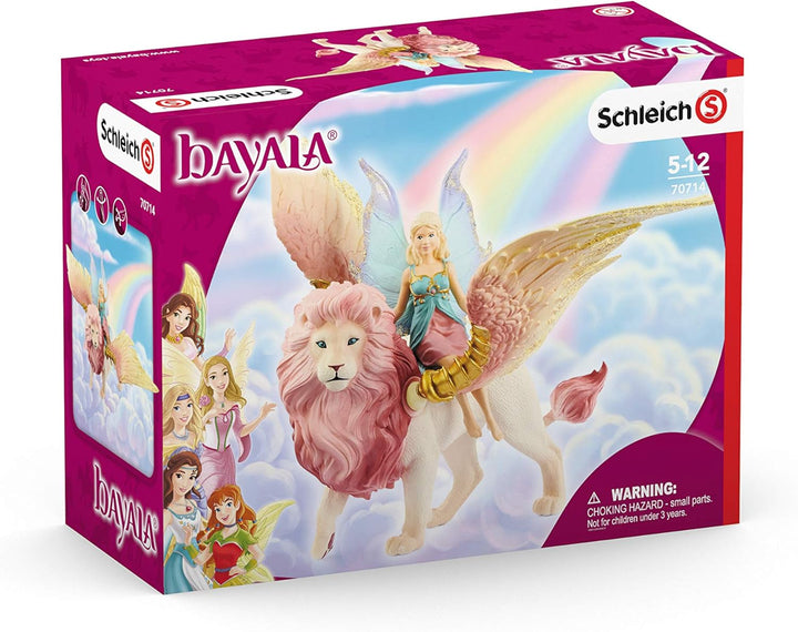 Schleich 70714 bayala Fairy in Flight on Winged Lion Single Standardverpackung, Single Standardverpa
