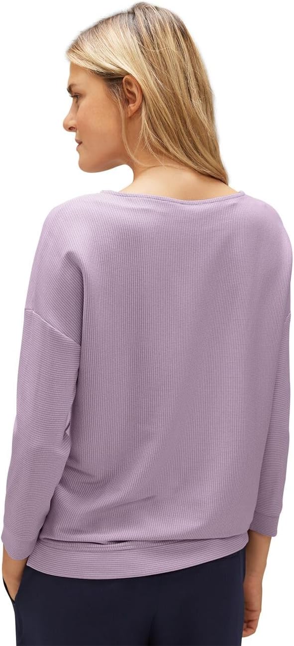 Damen Shirt mit Streifenstruktur 38 Soft Pure Lilac, 38 Soft Pure Lilac