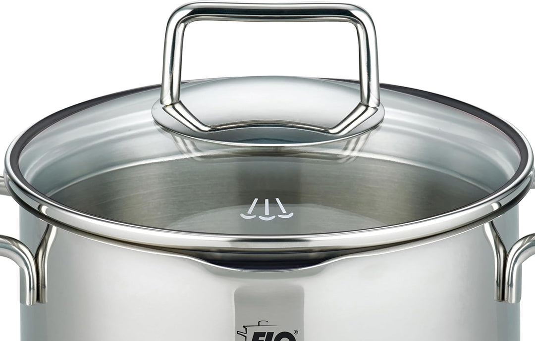 ELO Topfset 4-teilig Smart Steam, Edelstahl 18/10, integriertes Öl-Dosiersystem (Oil Optimizer), Vol