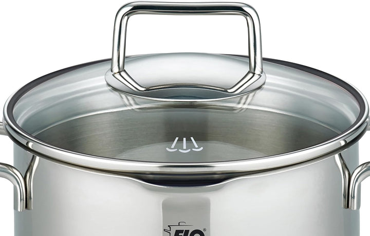 ELO Topfset 4-teilig Smart Steam, Edelstahl 18/10, integriertes Öl-Dosiersystem (Oil Optimizer), Vol