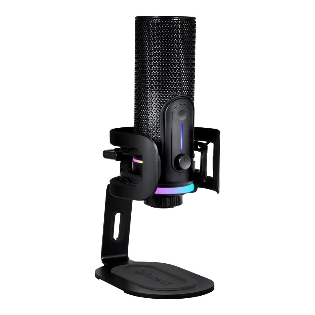 Streamplify MIC PRO RGB Mikrofon, Studioqualität, Fortschrittliche Geräuschunterdrückung, 192kHz/24b
