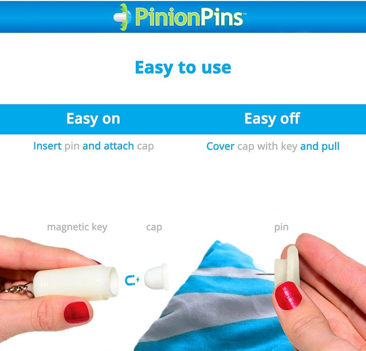 Pinion Pins Magnetische Befestigungssystem (8er Set) Bettdecken-Clip, Befestigungen, Dekoration und
