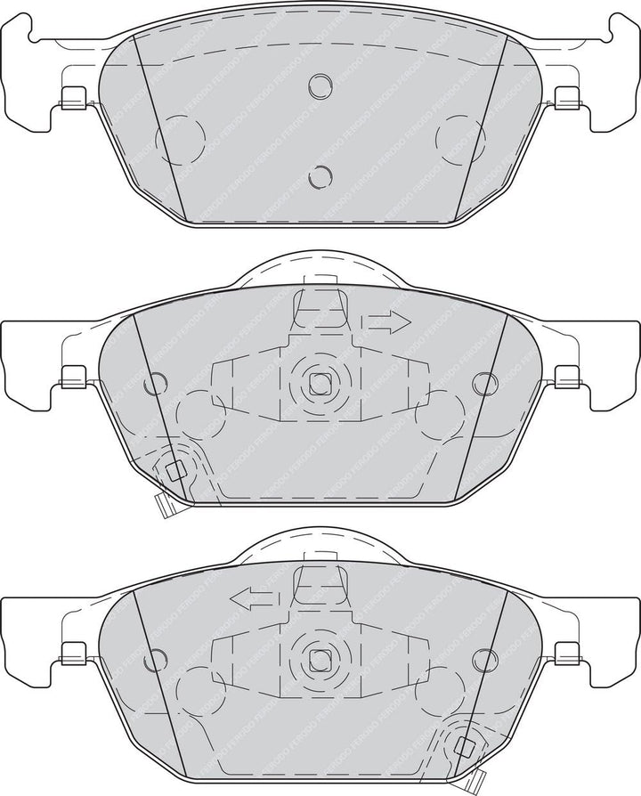 Ferodo FDB4269 PREMIER Bremsbelagsatz, Scheibenbremse - (4-teilig) - (4 Stück)