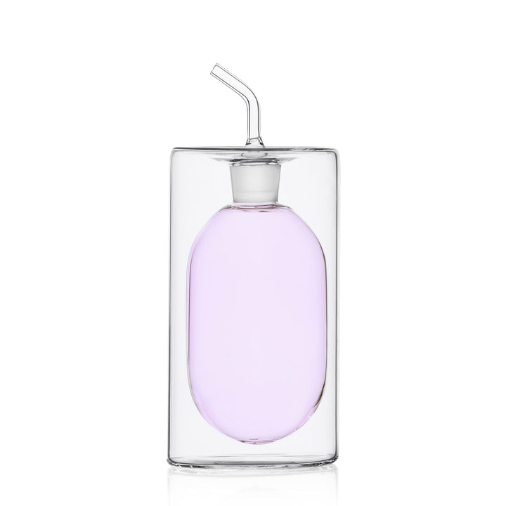 Ichendorf Milano Ölkanne mit zwei Wänden, rosa, 250 ml, Kollektion Zylinder, doppelwandig