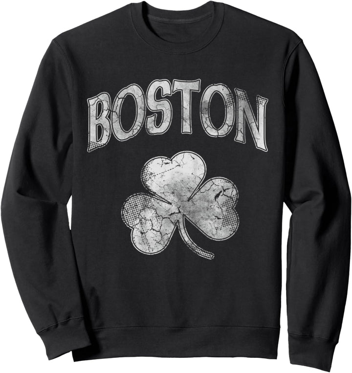 Boston irisches Kleeblatt St Patricks Day Herren Damen Kinder Sweatshirt