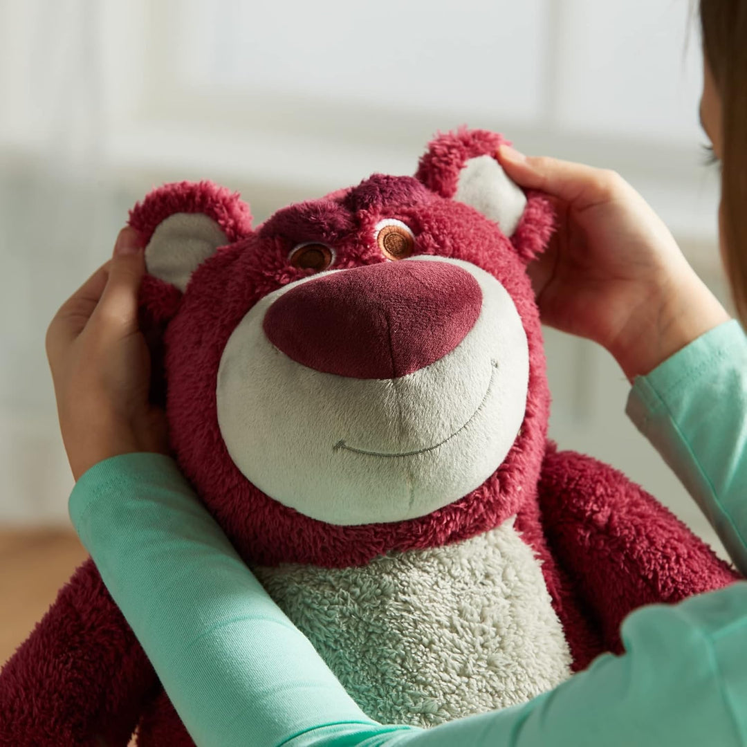 Disney Store Offizielles grosses Kuscheltier Lotso Knuddelbär, Toy Story, 32 cm, Kuscheltier des Fla