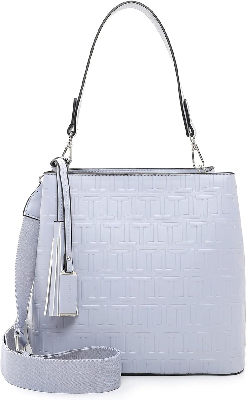 Tamaris Beutel Leona 32171 Damen Handtaschen Print Einheitsgrösse Greyblue 855, Einheitsgrösse Greyb