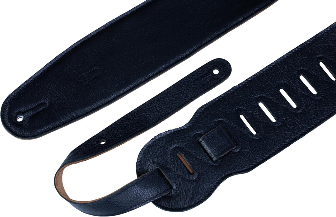 Levy's Leathers M4GF-BLK Gitarrengurt Garment Leather Suede Back Padded 3 1/2"" - Black", schwarz, s