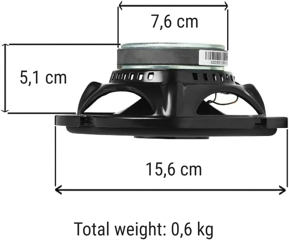 2 Lautsprecher JBL STAGE3 627 koaxial 2 Wege 6,5" 16,00 cm 160 mm 45 watt rms 225 watt max impedanz