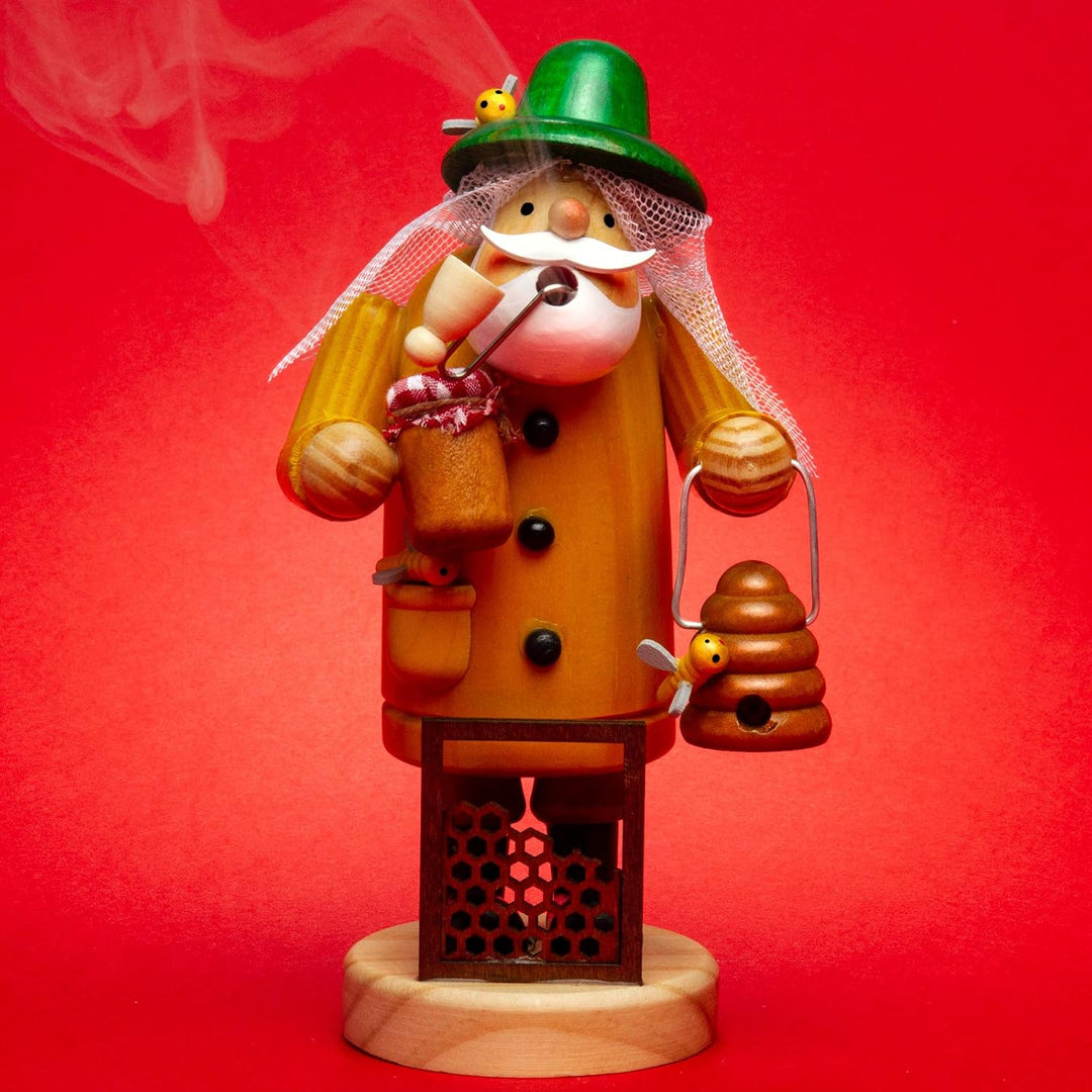 Sikora RM-A Räuchermännchen aus Holz 3 Grössen Verschiedene Motive, Farbe/Modell:A27 gelb - Imker, H