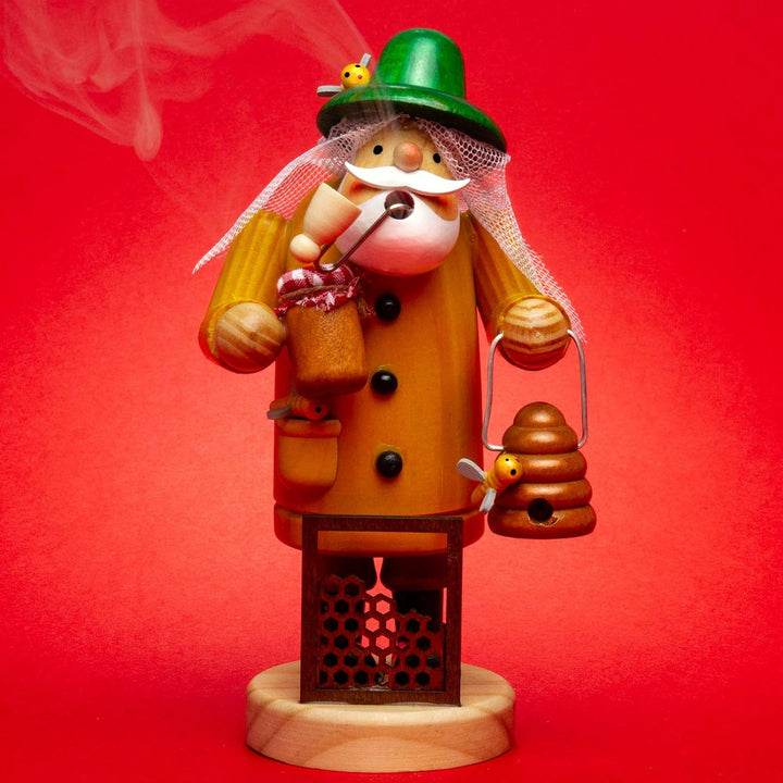 Sikora RM-A Räuchermännchen aus Holz 3 Grössen Verschiedene Motive, Farbe/Modell:A27 gelb - Imker, H