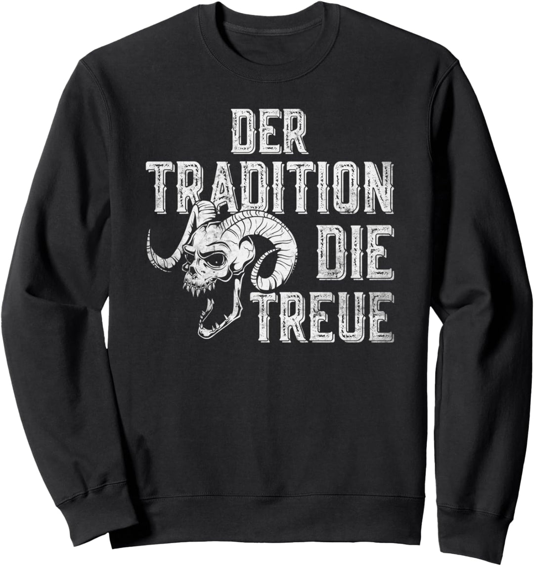 Der Tradition Die Treue, Krampus Perchten Sweatshirt