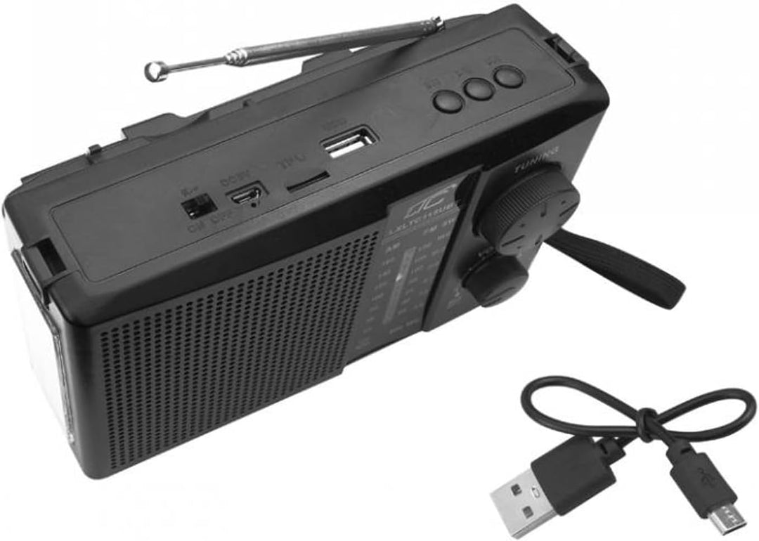 LTC LXLTC115UBT NER Tragbares Radio mit Solarpanel,Teleskopantenne und Bluetooth-Konnektivität, FM/A