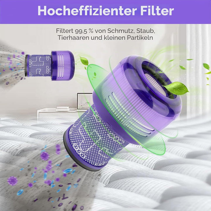 (5 Stück) V12 Slim Detect Slim Ersatz HEPA Filter für Dyson V12 Detect Slim Absolute/Complete/Motorh