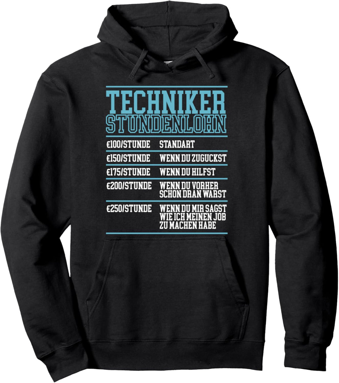 Techniker Studenlohn Lustig Pullover Hoodie