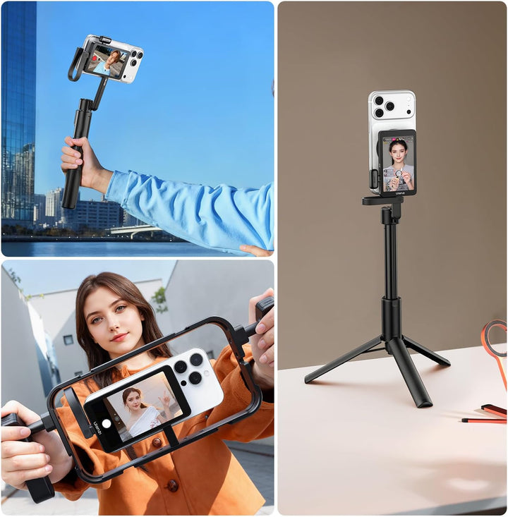ULANZI VM1 Magnetischer Handy Selfie Monitor 3,97" IPS, 4K 60FPS Vlog Bildschirm, Magsafe Plug & Pla