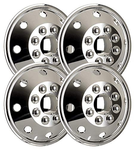 Radzierblendenset (4 Stück) Chrom 15 Zoll universell passendes Set Wohnmobile PKW Transporter (15 Zo